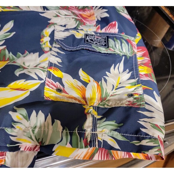 American Living Board Shorts Mens XL Swim Lined Trunks Surf NICE Hawaiian Print - Picture 5 of 16